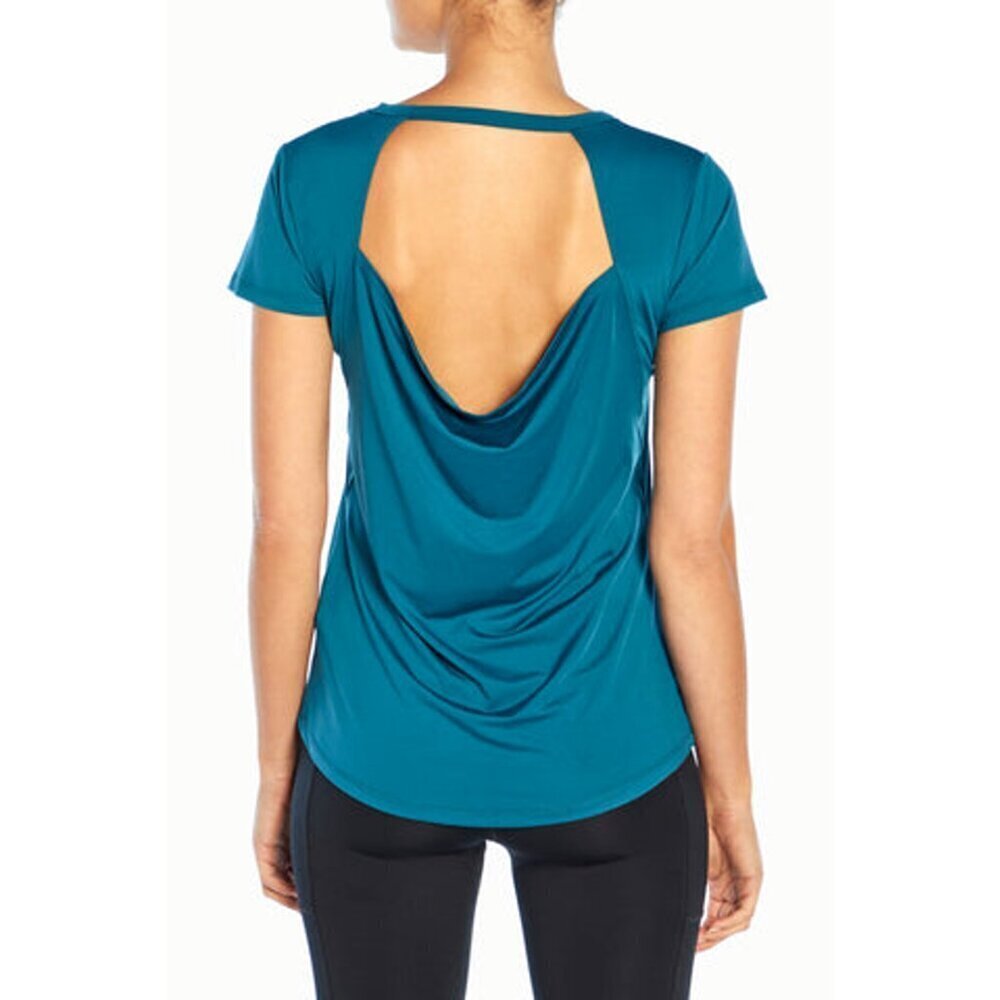 Marika Sprint Short Sleeve Tee, Blue Coral, size L